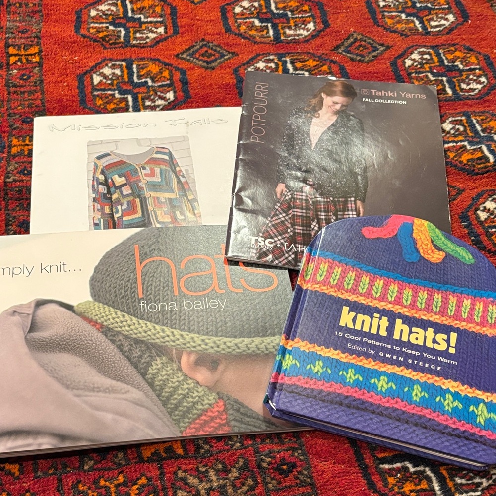 Four Knitting Pattern Books.